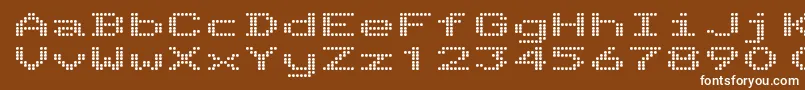 フォントTelidonExBold – 茶色の背景に白い文字