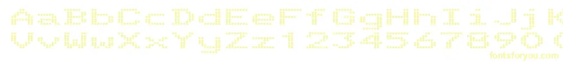 TelidonExBold Font – Yellow Fonts on White Background