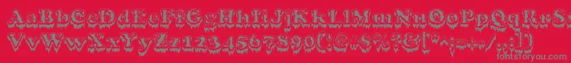 Modiusfrigid Font – Gray Fonts on Red Background