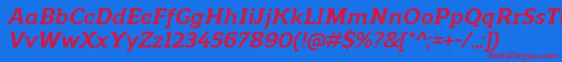 Más sobre la fuente ReganslabBolditalic fuente ReganslabBolditalic – Fuentes Rojas Sobre Fondo Azul