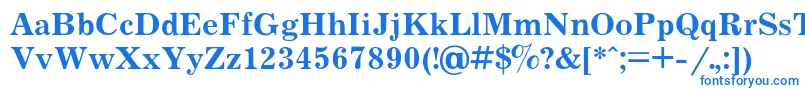 Journalb Font – Blue Fonts on White Background