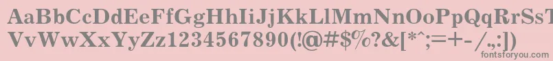 Journalb Font – Gray Fonts on Pink Background