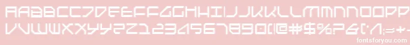 FederapolisCollege-Schriftart – Weiße Schriften auf rosa Hintergrund