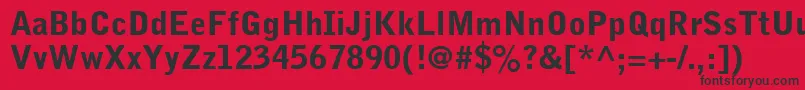 BellGothicBlack Font – Black Fonts on Red Background