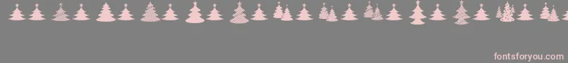 ChristmasIフォントについての詳細 フォントChristmasI – 灰色の背景にピンクのフォント