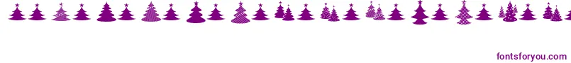 ChristmasI Font – Purple Fonts on White Background