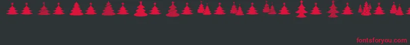 ChristmasI Font – Red Fonts on Black Background