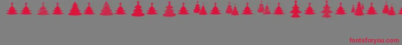ChristmasI Font – Red Fonts on Gray Background