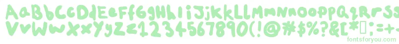 ChildsplayAgeten Font – Green Fonts on White Background