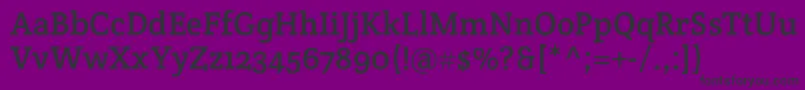 CreteroundRegular Font – Black Fonts on Purple Background