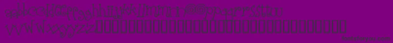 Elasw Font – Black Fonts on Purple Background