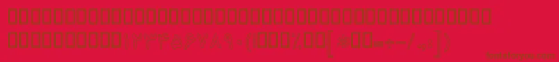 BKoodakOutline Font – Brown Fonts on Red Background