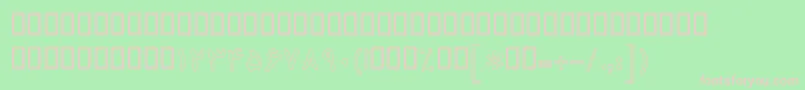 BKoodakOutline Font – Pink Fonts on Green Background