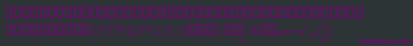 Шрифт BKoodakOutline – фиолетовые шрифты на чёрном фоне