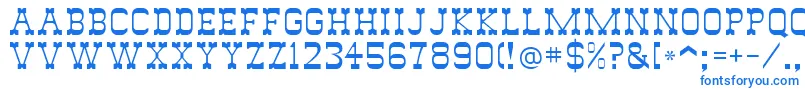 SlimmerPickensSsi Font – Blue Fonts on White Background