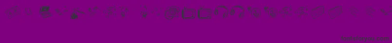 OldNNewMedia Font – Black Fonts on Purple Background
