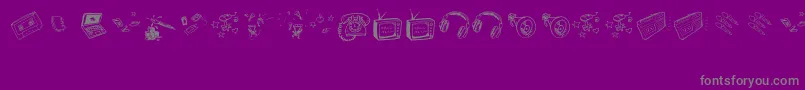 fuente OldNNewMedia – Fuentes Grises Sobre Fondo Morado