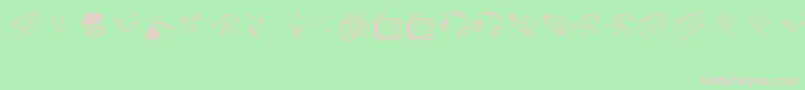 OldNNewMedia Font – Pink Fonts on Green Background