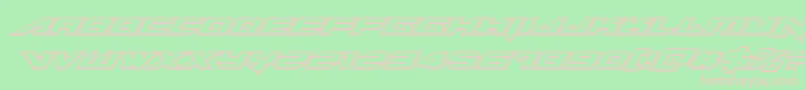 Tarrgetengraveital Font – Pink Fonts on Green Background