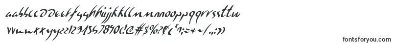 EagleclawCondensedItalic-Schriftart – Schriftarten, die mit E beginnen