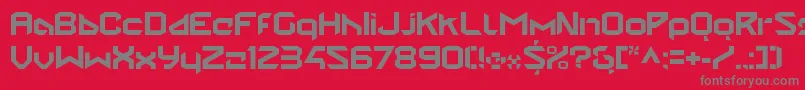 StealwerksClosedbold Font – Gray Fonts on Red Background