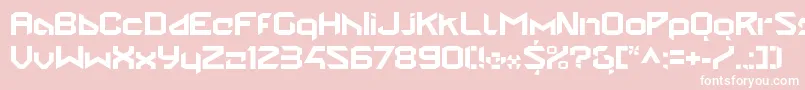 フォントStealwerksClosedbold – ピンクの背景に白い文字
