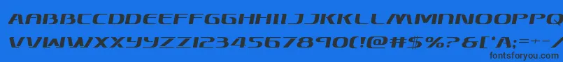 Skymarshalsemital Font – Black Fonts on Blue Background