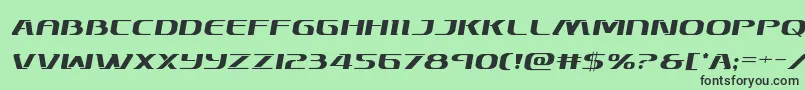 Skymarshalsemital Font – Black Fonts on Green Background