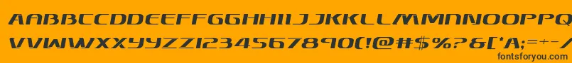 Police Skymarshalsemital – polices noires sur fond orange