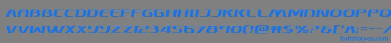Skymarshalsemital Font – Blue Fonts on Gray Background
