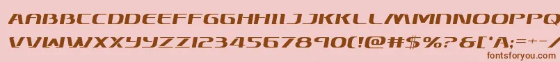 Skymarshalsemital Font – Brown Fonts on Pink Background