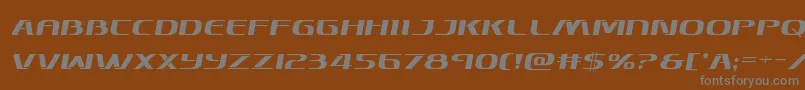 Skymarshalsemital Font – Gray Fonts on Brown Background