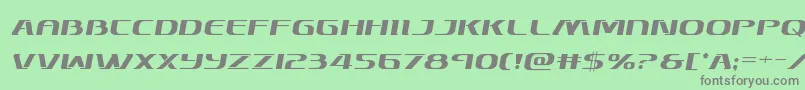 Skymarshalsemital Font – Gray Fonts on Green Background