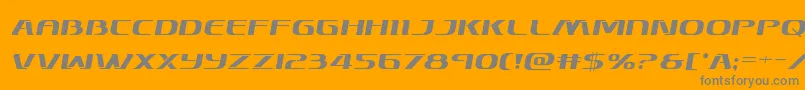 Skymarshalsemital Font – Gray Fonts on Orange Background