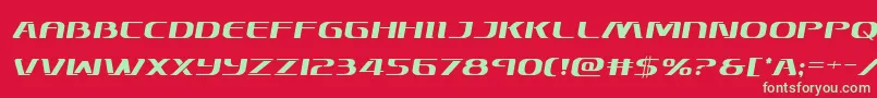 Skymarshalsemital Font – Green Fonts on Red Background