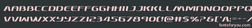 Skymarshalsemital Font – Pink Fonts on Black Background