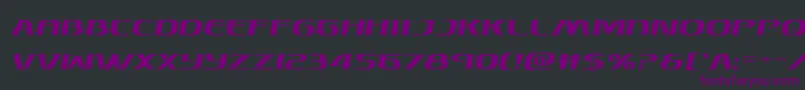 Skymarshalsemital-Schriftart – Violette Schriften auf schwarzem Hintergrund