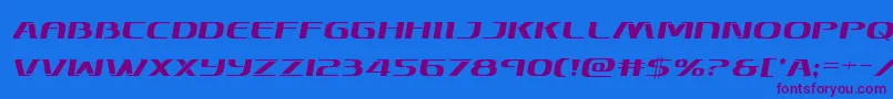 Skymarshalsemital Font – Purple Fonts on Blue Background