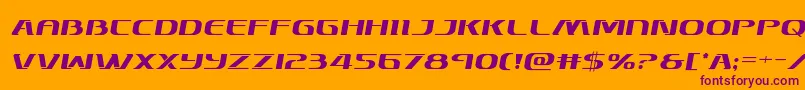 Skymarshalsemital Font – Purple Fonts on Orange Background