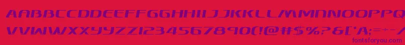 Skymarshalsemital Font – Purple Fonts on Red Background