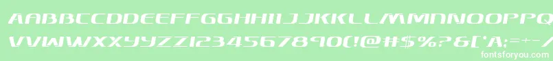 Skymarshalsemital Font – White Fonts on Green Background