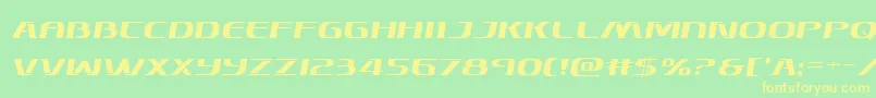 Skymarshalsemital Font – Yellow Fonts on Green Background