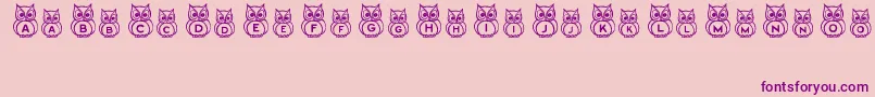 Whathoot Font – Purple Fonts on Pink Background