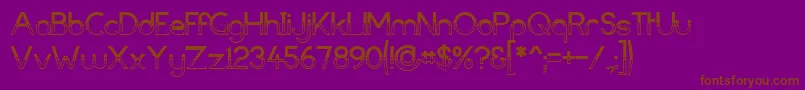 DarkBastion Font – Brown Fonts on Purple Background