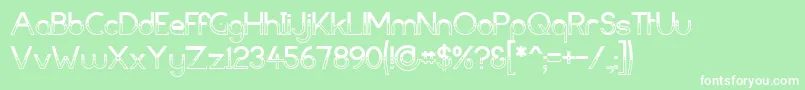 DarkBastion Font – White Fonts on Green Background