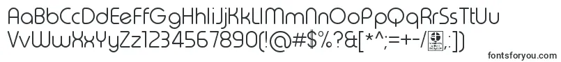 TypoRoundLightDemo-fontti – Alkavat T:lla olevat fontit
