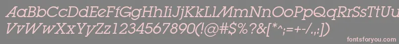 More about LugabookadcItalic Font LugabookadcItalic Font – Pink Fonts on Gray Background
