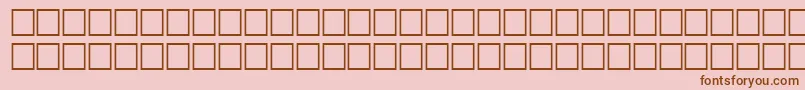 Шрифт FauvismRegular – коричневые шрифты на розовом фоне