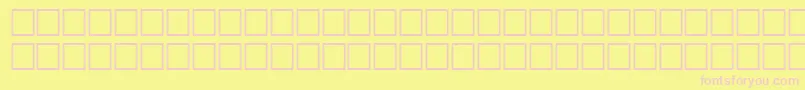 Шрифт FauvismRegular – розовые шрифты на жёлтом фоне