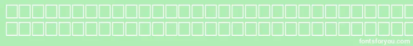 フォントFauvismRegular – 緑の背景に白い文字